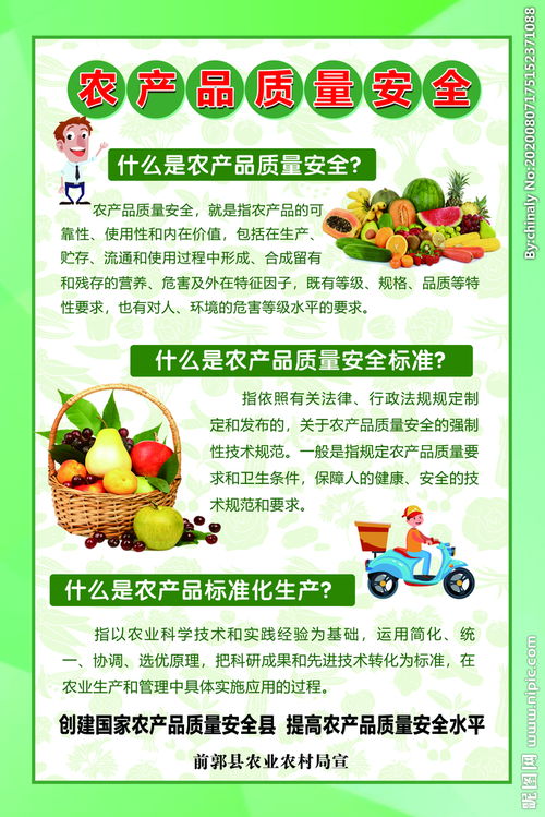农产品质量安全海报图片